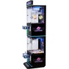 image:imageVEVOR Claw Crane Machine MediumSized Arcade Game Machine with Light amp Sound Adjustable Steel Claws Precise Toy Candy Grabber Prize Dispenser Vending Toy for Commercial Home Cinema Black PurplePurple