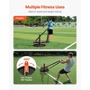 image:imageVEVOR Football Sleds and Chutes Weight Sled Football Training Pull Push Running Sled Fitness Workout Sled Push Gym Equipment Adjustable Height Handle Compatible 12 in Weight Plates360 Rotation