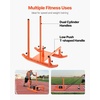 image:imageVEVOR Football Sleds and Chutes Weight Sled Football Training Pull Push Running Sled Fitness Workout Sled Push Gym Equipment Adjustable Height Handle Compatible 12 in Weight PlatesMulti HandleOR