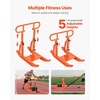 image:imageVEVOR Football Sleds and Chutes Weight Sled Football Training Pull Push Running Sled Fitness Workout Sled Push Gym Equipment Adjustable Height Handle Compatible 12 in Weight PlatesFullRange Handle