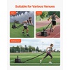 image:imageVEVOR Football Sleds and Chutes Weight Sled Football Training Pull Push Running Sled Fitness Workout Sled Push Gym Equipment Adjustable Height Handle Compatible 12 in Weight PlatesDragging