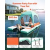 image:imageVEVOR Inflatable Floating Dock Inflatable Dock Platform NonSlip Water Air Mat with Portable Carrying Bag and Detachable Ladder Floating Water Platform Island Raft for Pool Beach OceanWhite  Blue  Orange