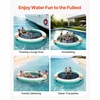 image:imageVEVOR Inflatable Floating Dock Inflatable Dock Platform NonSlip Water Air Mat with Portable Carrying Bag and Detachable Ladder Floating Water Platform Island Raft for Pool Beach OceanWhite  Blue  Orange