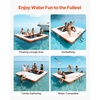 image:imageVEVOR Inflatable Floating Dock Inflatable Dock Platform NonSlip Water Air Mat with Portable Carrying Bag and Detachable Ladder Floating Water Platform Island Raft for Pool Beach OceanWhite  Orange