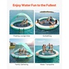 image:imageVEVOR Inflatable Floating Dock Inflatable Dock Platform NonSlip Water Air Mat with Portable Carrying Bag and Detachable Ladder Floating Water Platform Island Raft for Pool Beach OceanWhite  Blue  Orange