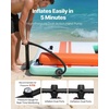 image:imageVEVOR Inflatable Floating Dock Inflatable Dock Platform NonSlip Water Air Mat with Portable Carrying Bag and Detachable Ladder Floating Water Platform Island Raft for Pool Beach OceanWhite  Blue  Orange