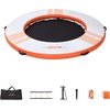 image:imageVEVOR Inflatable Floating Dock Inflatable Dock Platform NonSlip Water Air Mat with Portable Carrying Bag and Detachable Ladder Floating Water Platform Island Raft for Pool Beach OceanWhite  Orange