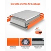 image:imageVEVOR Inflatable Floating Dock Inflatable Dock Platform NonSlip Water Air Mat with Portable Carrying Bag and Detachable Ladder Floating Water Platform Island Raft for Pool Beach OceanWhite  Orange