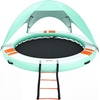 image:imageVEVOR Inflatable Floating Dock Inflatable Dock Platform NonSlip Water Air Mat with Portable Carrying Bag and Detachable Ladder Floating Water Platform Island Raft for Pool Beach OceanWhite  Blue  Orange