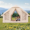 image:imageVEVOR Inflatable Tents for Camping Easy Setup Blow up Tent with Hand Pump 4 Season Glamping Tent with Stove Jack Doors amp Mesh Windows Storage Bag Included for Easy Taking46 Person