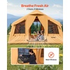 image:imageVEVOR Inflatable Tents for Camping Easy Setup Blow up Tent with Hand Pump 4 Season Glamping Tent with Stove Jack Doors amp Mesh Windows Storage Bag Included for Easy Taking812 Person With 2 Skylights