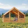 image:imageVEVOR Inflatable Tents for Camping Easy Setup Blow up Tent with Hand Pump 4 Season Glamping Tent with Stove Jack Doors amp Mesh Windows Storage Bag Included for Easy Taking58 Person With 2 Skylights