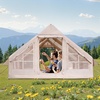 image:imageVEVOR Inflatable Tents for Camping Easy Setup Blow up Tent with Hand Pump 4 Season Glamping Tent with Stove Jack Doors amp Mesh Windows Storage Bag Included for Easy Taking58 Person