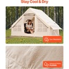 image:imageVEVOR Inflatable Tents for Camping Easy Setup Blow up Tent with Hand Pump 4 Season Glamping Tent with Stove Jack Doors amp Mesh Windows Storage Bag Included for Easy Taking35 Person