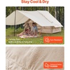 image:imageVEVOR Inflatable Tents for Camping Easy Setup Blow up Tent with Hand Pump 4 Season Glamping Tent with Stove Jack Doors amp Mesh Windows Storage Bag Included for Easy Taking35 Person With Canopy