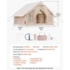 image:imageVEVOR Inflatable Tents for Camping Easy Setup Blow up Tent with Hand Pump 4 Season Glamping Tent with Stove Jack Doors amp Mesh Windows Storage Bag Included for Easy Taking46 Person