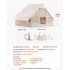 image:imageVEVOR Inflatable Tents for Camping Easy Setup Blow up Tent with Hand Pump 4 Season Glamping Tent with Stove Jack Doors amp Mesh Windows Storage Bag Included for Easy Taking35 Person