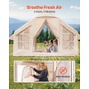 image:imageVEVOR Inflatable Tents for Camping Easy Setup Blow up Tent with Hand Pump 4 Season Glamping Tent with Stove Jack Doors amp Mesh Windows Storage Bag Included for Easy Taking46 Person