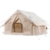 image:imageVEVOR Inflatable Tents for Camping Easy Setup Blow up Tent with Hand Pump 4 Season Glamping Tent with Stove Jack Doors amp Mesh Windows Storage Bag Included for Easy Taking46 Person