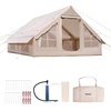 image:imageVEVOR Inflatable Tents for Camping Easy Setup Blow up Tent with Hand Pump 4 Season Glamping Tent with Stove Jack Doors amp Mesh Windows Storage Bag Included for Easy Taking58 Person
