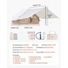 image:imageVEVOR Inflatable Tents for Camping Easy Setup Blow up Tent with Hand Pump 4 Season Glamping Tent with Stove Jack Doors amp Mesh Windows Storage Bag Included for Easy Taking35 Person With Canopy