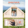 image:imageVEVOR Inflatable Tents for Camping Easy Setup Blow up Tent with Hand Pump 4 Season Glamping Tent with Stove Jack Doors amp Mesh Windows Storage Bag Included for Easy Taking35 Person