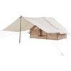 image:imageVEVOR Inflatable Tents for Camping Easy Setup Blow up Tent with Hand Pump 4 Season Glamping Tent with Stove Jack Doors amp Mesh Windows Storage Bag Included for Easy Taking35 Person With Canopy