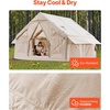 image:imageVEVOR Inflatable Tents for Camping Easy Setup Blow up Tent with Hand Pump 4 Season Glamping Tent with Stove Jack Doors amp Mesh Windows Storage Bag Included for Easy Taking46 Person