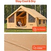 image:imageVEVOR Inflatable Tents for Camping Easy Setup Blow up Tent with Hand Pump 4 Season Glamping Tent with Stove Jack Doors amp Mesh Windows Storage Bag Included for Easy Taking58 Person With 2 Skylights