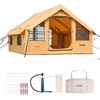 image:imageVEVOR Inflatable Tents for Camping Easy Setup Blow up Tent with Hand Pump 4 Season Glamping Tent with Stove Jack Doors amp Mesh Windows Storage Bag Included for Easy Taking58 Person With 2 Skylights