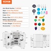 image:imageVEVOR Interactive Wooden Toy Play Kitchen Playset for Kids with Lights and Sounds Corner Design with Ice Maker Oven Sink Clock Microwaves Refrigerator and Accessories for Girls amp Boys WhiteWhite