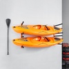 image:imageVEVOR Kayak Storage Rack for 3 Kayaks Holds 200 lbs Heavy Duty Adjustable Freestanding Stand with Lockable Wheels for Indoor Outdoor Garage Shed Dock Holder for Canoe SUP Surfboard amp PaddleboardWall Mount4 KayaksOrangeUpdated