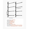 image:imageVEVOR Kayak Storage Rack for 3 Kayaks Holds 200 lbs Heavy Duty Adjustable Freestanding Stand with Lockable Wheels for Indoor Outdoor Garage Shed Dock Holder for Canoe SUP Surfboard amp PaddleboardWall Mount4 KayaksBlack