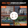 image:imageVEVOR Kayak Storage Rack for 3 Kayaks Holds 200 lbs Heavy Duty Adjustable Freestanding Stand with Lockable Wheels for Indoor Outdoor Garage Shed Dock Holder for Canoe SUP Surfboard amp PaddleboardFreestanding2 KayaksOrangeUpdated