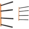 image:imageVEVOR Kayak Storage Rack for 3 Kayaks Holds 200 lbs Heavy Duty Adjustable Freestanding Stand with Lockable Wheels for Indoor Outdoor Garage Shed Dock Holder for Canoe SUP Surfboard amp PaddleboardWall Mount4 KayaksOrangeUpdated