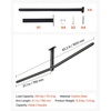 image:imageVEVOR Kayak Storage Rack for 3 Kayaks Holds 200 lbs Heavy Duty Adjustable Freestanding Stand with Lockable Wheels for Indoor Outdoor Garage Shed Dock Holder for Canoe SUP Surfboard amp PaddleboardCeiling  Black