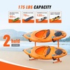 image:imageVEVOR Kayak Storage Rack for 3 Kayaks Holds 200 lbs Heavy Duty Adjustable Freestanding Stand with Lockable Wheels for Indoor Outdoor Garage Shed Dock Holder for Canoe SUP Surfboard amp PaddleboardFreestanding2 KayaksOrangeUpdated