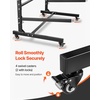 image:imageVEVOR Kayak Storage Rack for 3 Kayaks Holds 200 lbs Heavy Duty Adjustable Freestanding Stand with Lockable Wheels for Indoor Outdoor Garage Shed Dock Holder for Canoe SUP Surfboard amp PaddleboardStand3 KayaksBlack