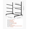 image:imageVEVOR Kayak Storage Rack for 3 Kayaks Holds 200 lbs Heavy Duty Adjustable Freestanding Stand with Lockable Wheels for Indoor Outdoor Garage Shed Dock Holder for Canoe SUP Surfboard amp PaddleboardStand3 KayaksBlack