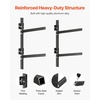 image:imageVEVOR Kayak Storage Rack for 3 Kayaks Holds 200 lbs Heavy Duty Adjustable Freestanding Stand with Lockable Wheels for Indoor Outdoor Garage Shed Dock Holder for Canoe SUP Surfboard amp PaddleboardWall Mount2 KayaksBlack