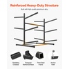 image:imageVEVOR Kayak Storage Rack for 3 Kayaks Holds 200 lbs Heavy Duty Adjustable Freestanding Stand with Lockable Wheels for Indoor Outdoor Garage Shed Dock Holder for Canoe SUP Surfboard amp PaddleboardStand6 KayaksBlack