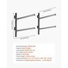 image:imageVEVOR Kayak Storage Rack for 3 Kayaks Holds 200 lbs Heavy Duty Adjustable Freestanding Stand with Lockable Wheels for Indoor Outdoor Garage Shed Dock Holder for Canoe SUP Surfboard amp PaddleboardWall Mount2 KayaksBlack
