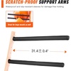 image:imageVEVOR Kayak Storage Rack for 3 Kayaks Holds 200 lbs Heavy Duty Adjustable Freestanding Stand with Lockable Wheels for Indoor Outdoor Garage Shed Dock Holder for Canoe SUP Surfboard amp PaddleboardWall Mount4 KayaksOrangeUpdated