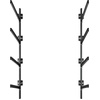image:imageVEVOR Kayak Storage Rack for 3 Kayaks Holds 200 lbs Heavy Duty Adjustable Freestanding Stand with Lockable Wheels for Indoor Outdoor Garage Shed Dock Holder for Canoe SUP Surfboard amp PaddleboardWall Mount4 KayaksBlack