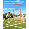 image:imageVEVOR Lacrosse GoalComplete Portable Lacrosse Net Training Accessory Set  Perfect for Youth and Adults TrainingPortable Backyard Lacrosse Training Equipment4 x 4 Folding Goal