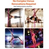 image:imageVEVOR Professional Dancing Pole Spinning Static Dancing Pole Kit Portable Removable Pole 45mm HeavyDuty Stainless Steel Pole Height Adjustable Fitness Pole for Exercise Home Club Gym SilverPink