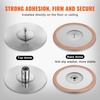 image:imageVEVOR Professional Dancing Pole Spinning Static Dancing Pole Kit Portable Removable Pole 45mm HeavyDuty Stainless Steel Pole Height Adjustable Fitness Pole for Exercise Home Club Gym SilverSilverRound