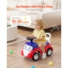 image:imageVEVOR Ride On Toddler Push Car Push Car for Toddler 19 to 36 Months Kids Ride On Toy with Horn amp Music 485 lbs Load Capacity Underseat Storage FoottoFloor Walker for Toddlers Boys Girls PinkWhitepink