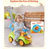 image:imageVEVOR Ride On Toddler Push Car Push Car for Toddler 19 to 36 Months Kids Ride On Toy with Horn amp Music 485 lbs Load Capacity Underseat Storage FoottoFloor Walker for Toddlers Boys Girls PinkGreen