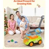 image:imageVEVOR Ride On Toddler Push Car Push Car for Toddler 19 to 36 Months Kids Ride On Toy with Horn amp Music 485 lbs Load Capacity Underseat Storage FoottoFloor Walker for Toddlers Boys Girls PinkGreen